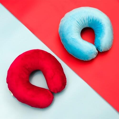 SB U Shaped Natural latex Neck Pillows Soft Slow Rebound Space Travel Pillow Solid Neck Cervical Healthcare Bedding Sleep pillow