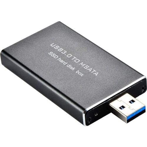 Usb3.0 To Msata Mini-Sata 30Mm x 50Mm Full Size Ssd Portable Hard Disk Driver External Enclosure