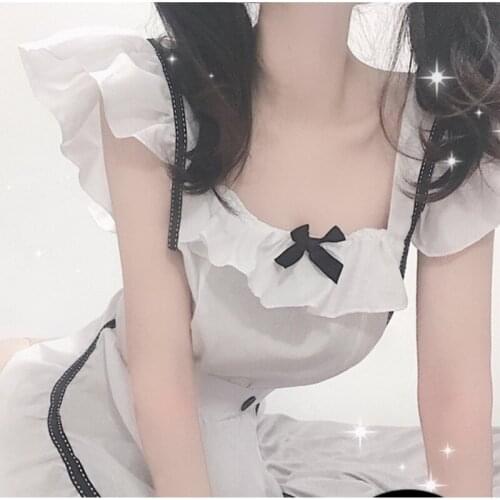 Temptation Role Play Lolita Uniform Allure Cross Big Backless Sexy Underwear Buttocks Tease Sweet Lovely Japanese-style Z2KY