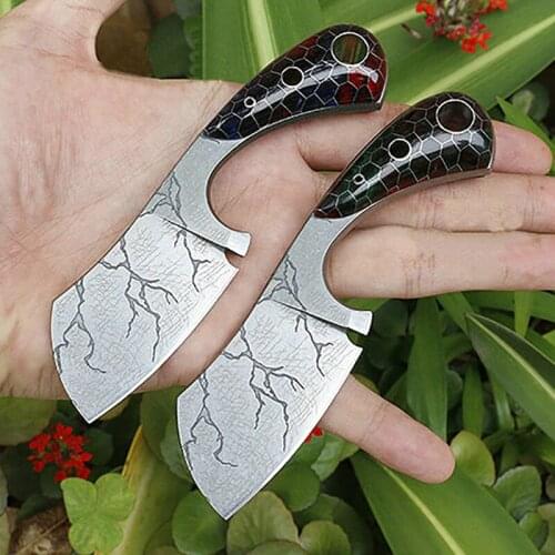 Free shipping The sharpest 918OV steel Tactical Knife Small Survival Four kinds Handle Gift knife Exquisite hanging knife
