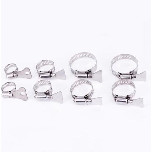 Hose Clamp with Handle Adjustable 304 Stainless Steel Water Pipe Clasp Tube Fitting Fastener Tool