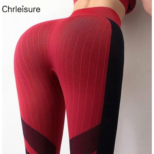 CHRLEISURE Women Colorful Sexy Leggings Fitness High Waist Push UP Gym Legging Stretch Sports RunNing Clothing Female Leggins