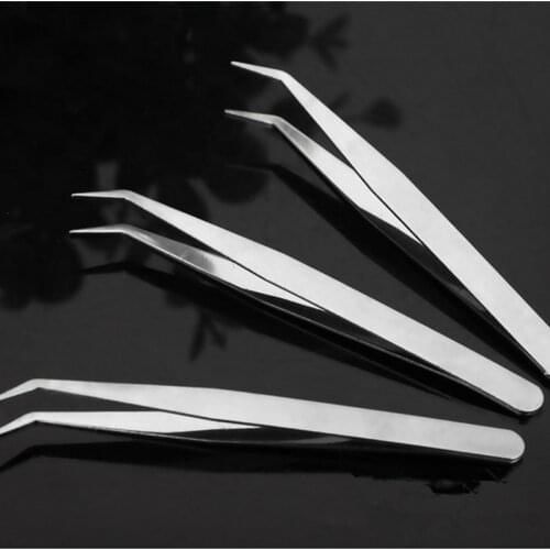 1Pcs Straight Elbow Stainless Steel Tank Tweezers Pliers Aquarium Tool Fish Aquatic Plants Forceps Clip