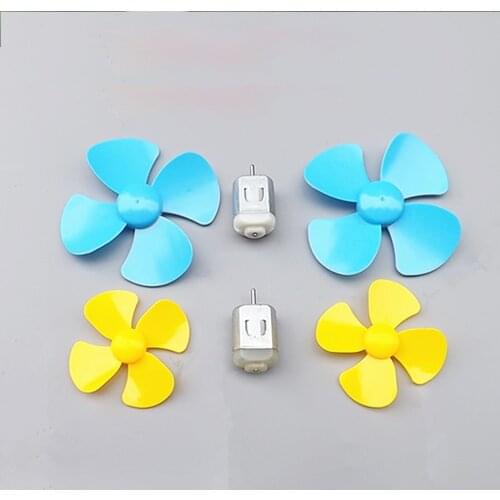 2PCS Micro 130 Motor Electric High Speed DC 3V-6V 5V 13000rpm with Propeller Set For Wind Boat Fan Boat Cars Model Toy Engine