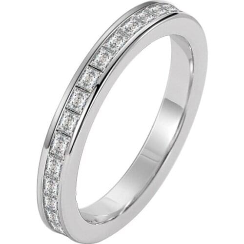 2021 Fashion Luxurious Temperament Silver 925 Wedding Rings for Couples Real Diamond Lovers' Fine Jewelry for Luxury Gift rings