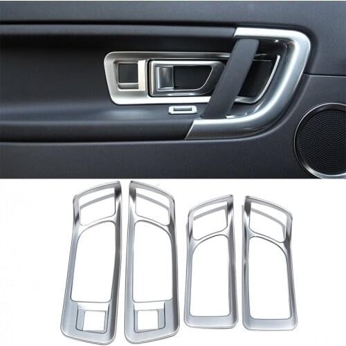 For Land Rover Discovery Sport 2015 2016 2017 Car Accessories 4 Pcs ABS Chrome Interior Door Handle Frame Cover Trim