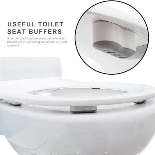 4Pcs/lot Antislip Gasket Set Bumper Self-adhesive Increase The Height Toilet Seat Cushioning Pads Bathroom Protect Toilet Seat