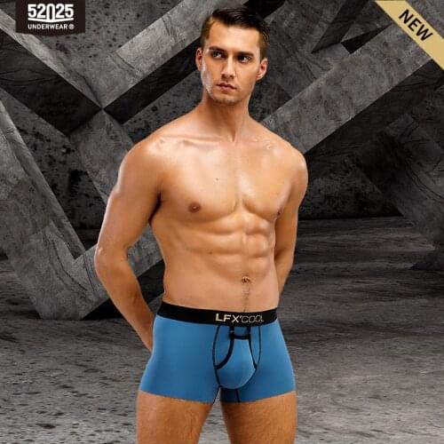 52025 Men Underwear Boxer Luxe Original Design Double Opening Tencel Modal Sexy Underwear Men Panties Trendy Male Boxers Trunks