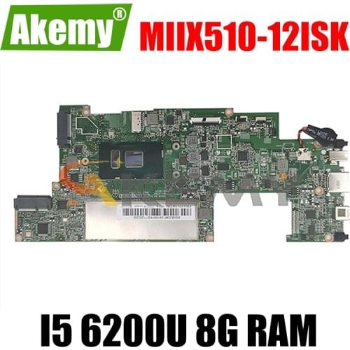 Akemy For MIIX510 Motherboard For Lenovo MIIX510-12ISK MIIX 510-12ISK Laptop Motherboard CPU I5 6200U 8G RAM 100% Test Work