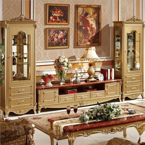 Four door wardrobe modern European whole wardrobe French bedroom furniture wardrobe p10085