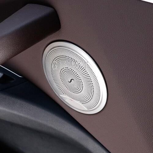 For BMW X3 G01 X4 G02 2017-2021 Stainless steel door speaker audio speaker cover trim sticker interior Car accessories