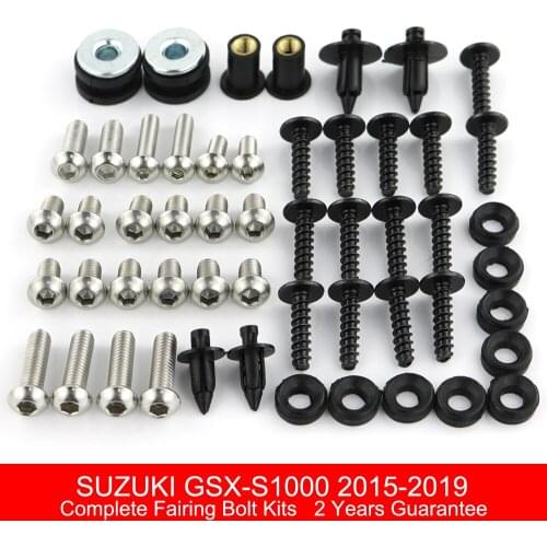 For Suzuki GSX-S1000 GSXS1000 2015 2016 2017 2018 2019 Motorcycle Cowling Full Fairing Bolts Kit Clips Nuts Stainless Steel