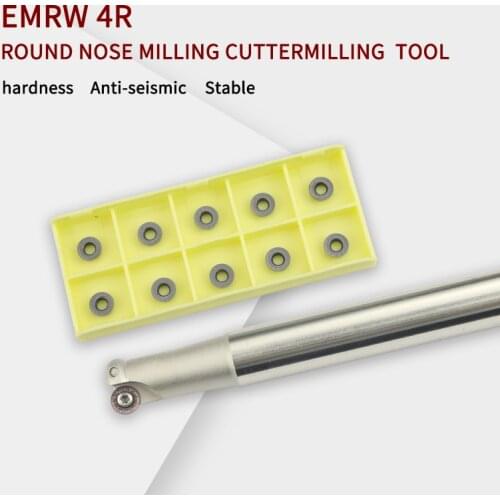 EMRW4R round nose milling cutter C12-C20 1T/2T shock-resistant tool holder boring bar holder for RPMT/RPGT08 cutting tool