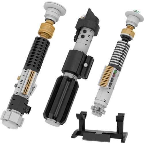 Star Movie Figures General Robot Grievous Vader Lightsaber Hilt Toy for Children Model Combat Weapon Building Block Toy for Boy