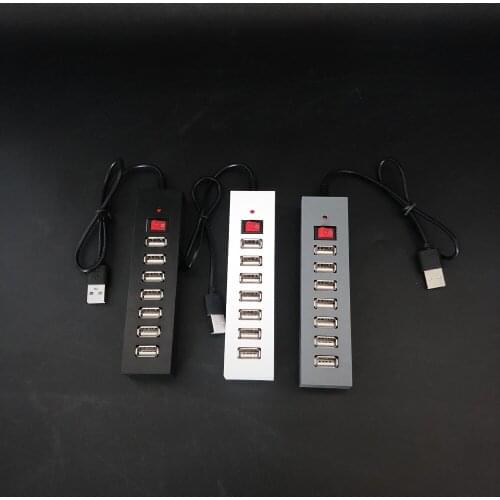 USB Hub With 7 Usb Ports And Battery Box For Block Set Toy Led Light Kit