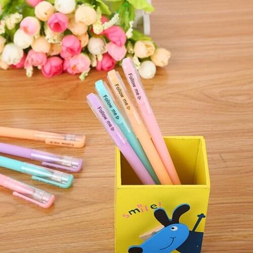 Candy Color Gel Pen 0.5mm Novelty Student Gel Pen Cartoon Kawaii Stationery Kawaii Pens Cartoon Writing Pens School Supplies