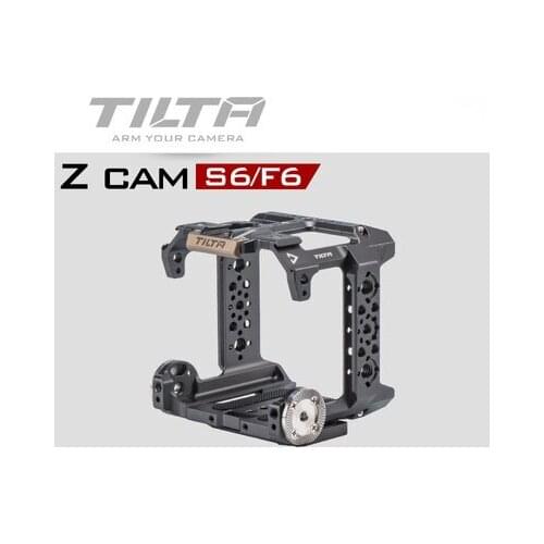 TILTA Cage for Z CAM S6 F6 DSLR Camera With Plate/Focus Handle/Plate/Lens Support/Power Cable/HDMI Cable - Compatible Clamp Cage