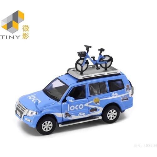 Tiny 1:64 Mitsubishi Pajero Loco Bike Simulation Model Car