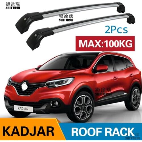 SHITURUI 2Pcs Roof bars For RENAULT Kadjar (HA_, HL_) [2015-2019] Aluminum Alloy Side Bars Cross Rails Roof Rack Luggage