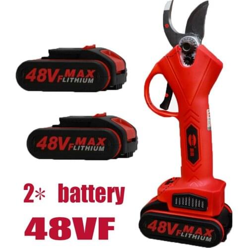 48VF Best Cordless Electric Pruner Battery Pruning Shears Portable Wireless Secateurs Electric Pruning Shear