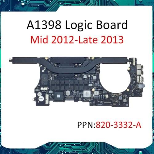 820-3332-A For MacBook Pro Retina A1398 2012 Early 2013 2.4GHz 8GB mc976 Logic Board motherboard 95% new and Fully Tested