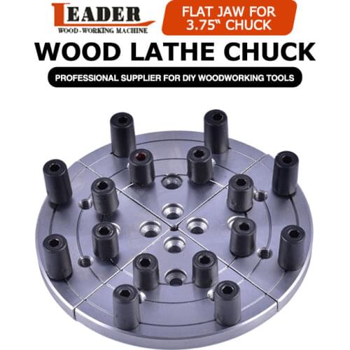 Multi function 5 Inch Flat Jaw with Rubber Screw For 3.75" Inch 100mm Wood Turning Lathe Chuck-Spare parts for Lathe Chucks