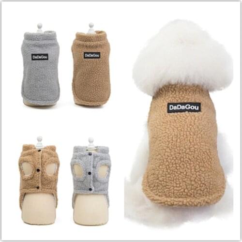 Soft Pet Clothes Dog Jacket Warm Fleece Chihuahua Clothes Winter Pet Dog Coat Clothing for Small Medium Dogs Ropa Perro S-XXL