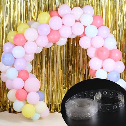 5M DIY Balloons Modeling Tool Plastic Balloon Chain Birthday Party Wedding Decoration Supplies Ballons Accessories
