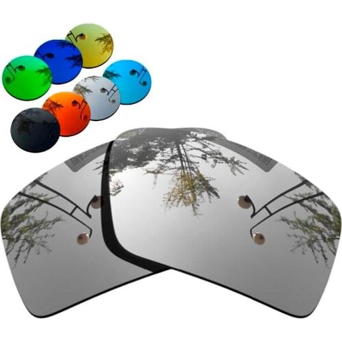 100% Precisely Cut Polarized Replacement Lenses for Eyepatch 2 Sunglasses Chrome Mirrored Coating Color- Choices