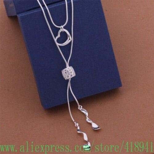 Silver Plated Necklace, Silver Plated fashion jewelry Tai chi twisted line /eneanela bogakfna AN453