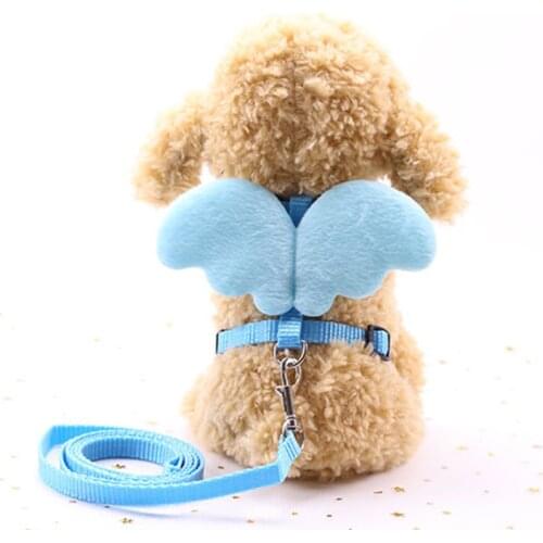 Adjustable Dogs Rabbit Angel Wings Vest Leash Harness Dog Cat Puppy Leads and Collars Set Vest Strap Safety Belt