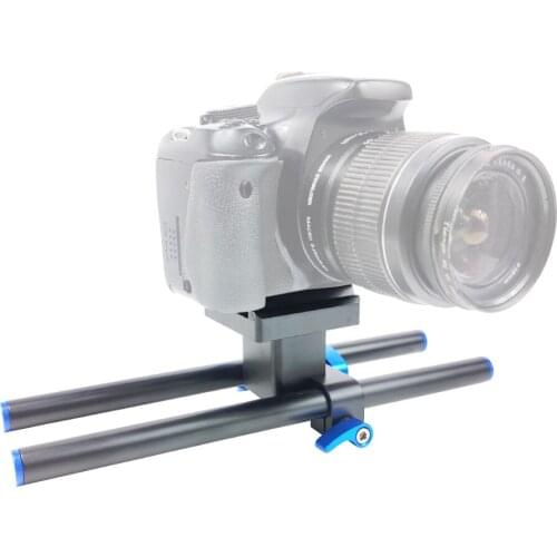 DSLR Rail 15mm Rod Support Rig Quick Release Baseplate Kit Camera Tripod Head 1/4" Screw for 5D2 SLR Follow Focus Parts