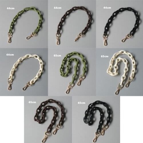 D0LF Resin Chain Replacement Strap Purses Handle Acrylic Straps for Evening Clutch