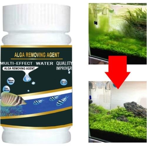 High Efficiency Algaecide 50g/100g Algae Moss Reduce Water Purification Safe Efficient Algae Remover for Aquarium Pond