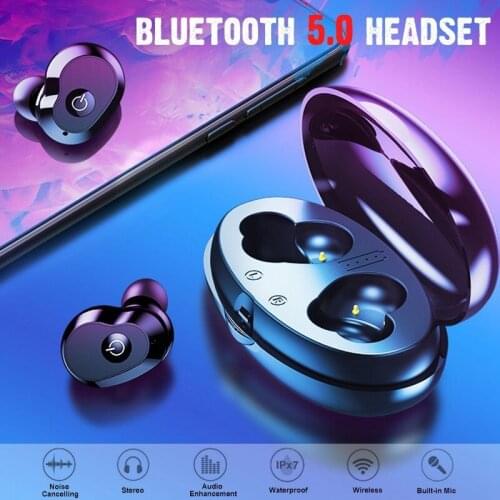 High Grade Wireless TWS Bluetooth 5.0 Earphones IPX7 Waterproof Auto Pairing Mini Stereo In-ear Earbuds for iphone Xs Xr Huawei