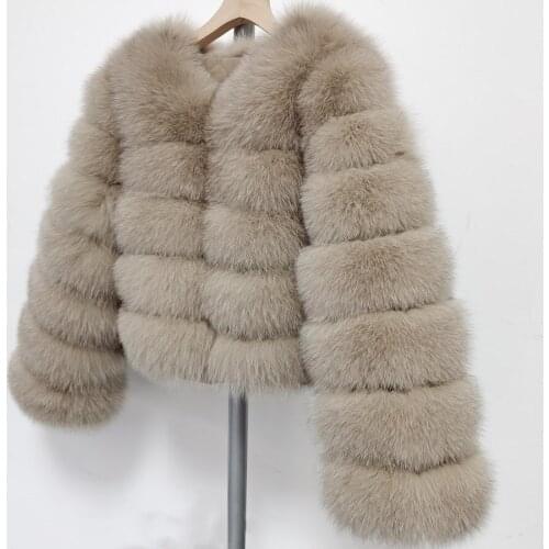 2021 Natural Fox Fur Coat Womens Winter Jacket Fur Coat High Quality Natural Fox Fur Jacket Real Fox Fur Coat