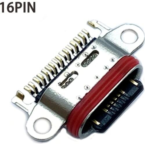 10pcs/lot USB 3.1 Waterproof level 7 TYPE-C 16 Pin 100V 5A Connector Female Flat Port Jack Tail Plug Socket Electric Terminals