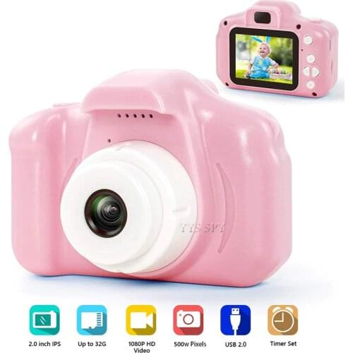 2.0 inch HD Video Camera Kids Digital Vlog Camara Photography Children Best Christmas Gift Mini Camcorder Support Hidden TF Card