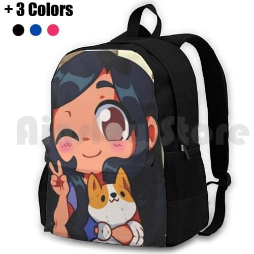 Animation Outdoor Hiking Backpack Waterproof Camping Travel Aphmau Aaron Lycan Aaron Lycan Aphmau Lycan Aphmau Aaron Lycan