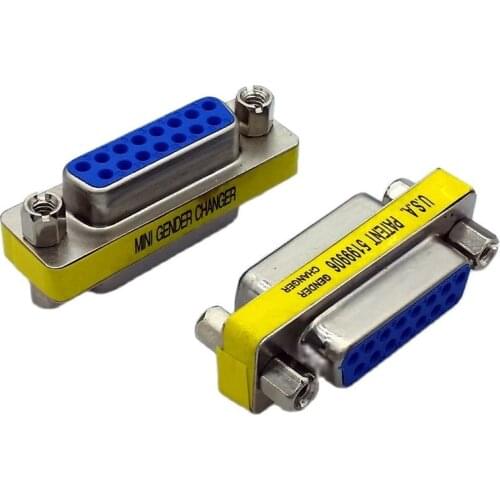 DB15 Female to Female Adapter B15 15pin Female converter adapter 10pcs/lot