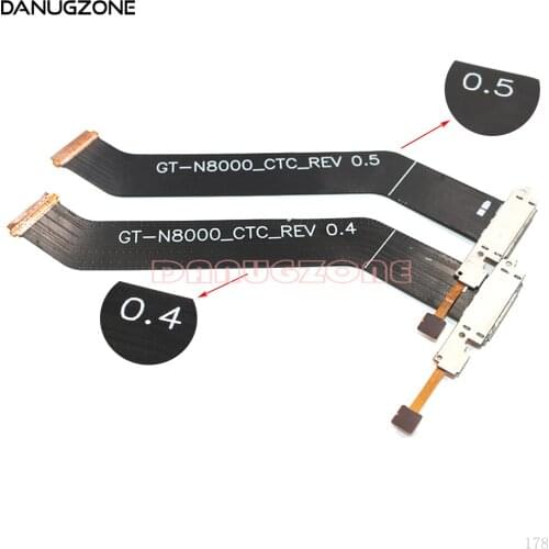 2PCS/Lot For Samsung Galaxy Note 10.1 N8000 GT-N8000 N8010 USB Charging Dock Connector Charger Port Jack Socket Plug Flex Cable