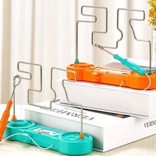 Electric Dont Buzz The Wire Game Bump Maze Toy Education Electric Touch Maze Game Party Funny Game Children Kids Toy