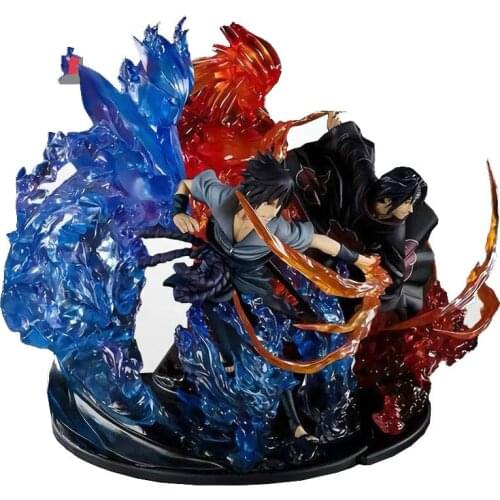 Naruto Anime PVC Action Figure Relation F Zero Uchiha Itachi Fire Sasuke Susanoo Relation Collectible Model Toy Figurine Doll