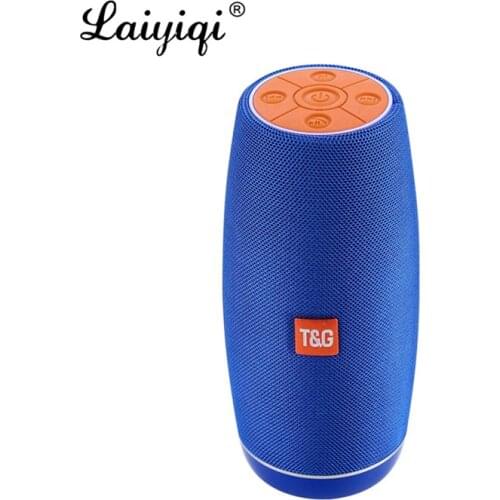 Laiyiqi hot LED fabric long column portable woofer waterproof IPX4 Radio FM parlante bluetooth portatil altavoz ducha caixa som