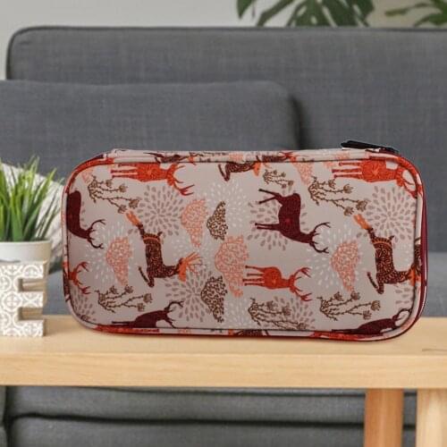 Lightweight Good Knitting Needle Zipper Bags Oxford Cloth Yarn Tote Organizer Large Capacity for Home