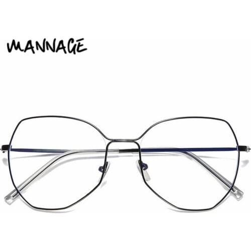 Anti Blue Light Goggle Blueray Blocking Computer Screen Glasses for Eye Protection Women Men Classic Metal Glasses