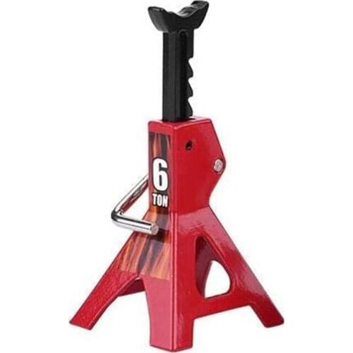 1Pcs RC Cars Metal 3/6 Ton Scale Jack Stands Height Adjustable Tool for 1/10 RC Crawler Truck Car Trx4 Axial SCX10