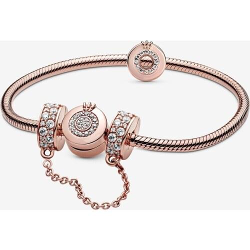 2020 Fashion New O-shaped Crown Safety Chain Series Bracelets Female Party Charm Accessories Exquisite Jewelry Gifts