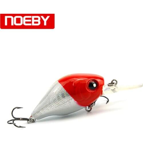 NOEBY 45mm 8g Mini Crank Fishing Lure Hard Artificial Bait Wobbler Swimbait with 3D Simulated Eyes NBL9190