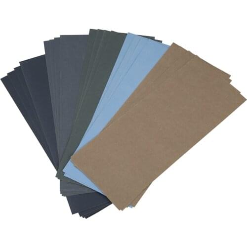 New 20Pcs Wet Dry Sandpaper, High Grit 1000/2000/3000/5000/7000 Sandpaper Sheets Assortment For Wood Metal Polishing Automotive